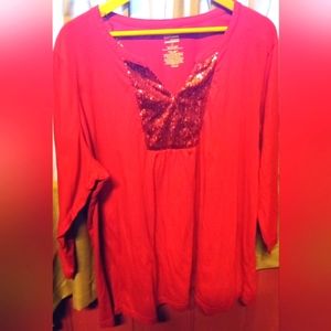 Basic Edition long red tunic
